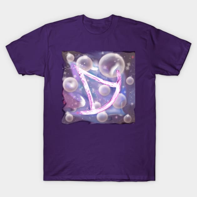 Summoner Galaxy T-Shirt by SelrynaInk